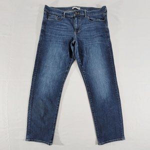 BANANA REPUBLIC Women's 31 Petite (Actual 35" x 28") Straight Leg Stretch Jeans